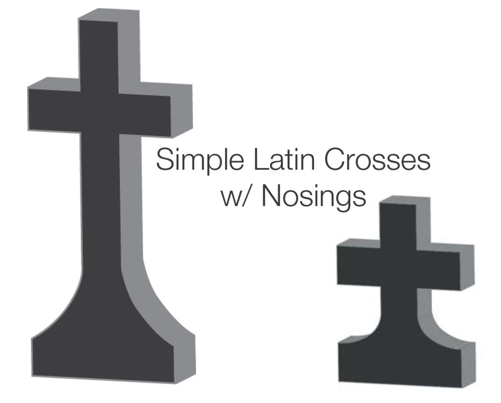 Simple Latin Crosses with Nosings